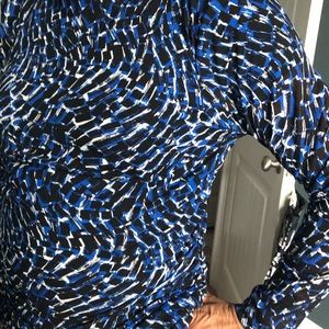 Kenneth Cole Reaction abstract print Turtleneck